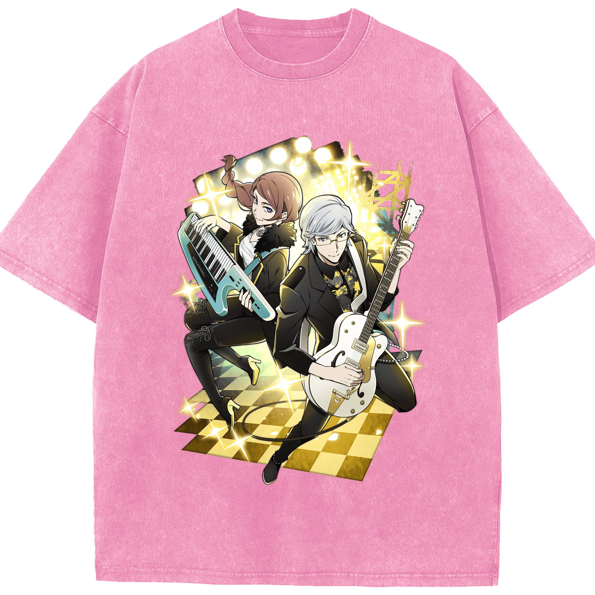（画像用） 文豪ストレイドッグス Bungo Stray Dogs 綿100% ヴィンテージ風 半袖Tシャツ（フロントプリント）